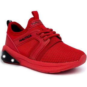 Nautica Kids Light Up Flashing Sneaker Athletic Running Shoes Lace-Up/Bungee/Slip-on |Boy - Girl|(Little Kid/Big Kid) Kappil Parks Neave Lights