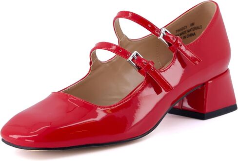 CUSHIONAIRE Women's Twiggy Mary Jane Dress Shoe +Memory Foam, Wide Widths Available in Saudi Arabia