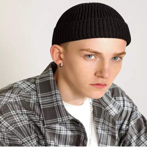 قبعة MAIAGO Fisherman للرجال والنساء، قبعة صغيرة متماسكة ذات أساور قصيرة، قبعات شتوية دافئة in Kuwait