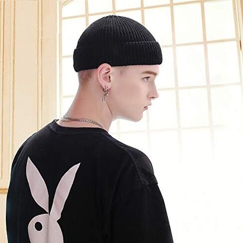 قبعة MAIAGO Fisherman للرجال والنساء، قبعة صغيرة متماسكة ذات أساور قصيرة، قبعات شتوية دافئة in Kuwait