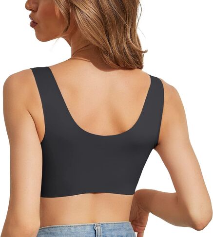 GREENBAA Front Close Bras for Women Wirefree Push up Bra Smooth Back Seamless in Saudi Arabia