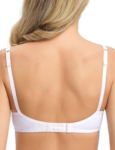 Wingslove Women's Sexy Lace Bra Non Padded Underwire Unlined Bra Full Coverage Plus Size Lace Bralette in Kuwait