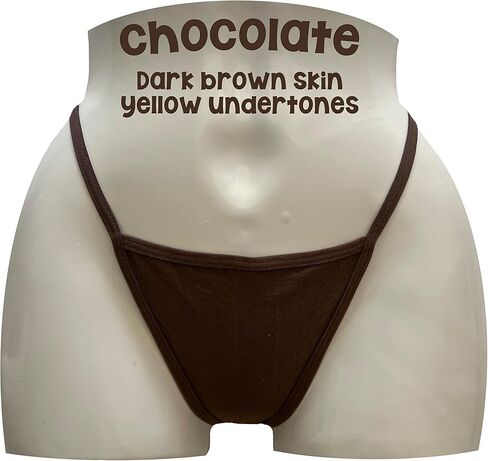 EVERYTHING CROPOVER Low Rise Skintone G String No-Show Thong Panty Underwear for Black and Brown Skin Women for Carnival in Saudi Arabia