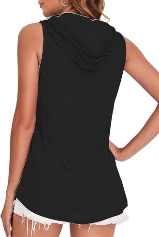 قمصان Roshop النسائية ذات القلنسوة بنمط مخيف بدون أكمام للهالوين in Kuwait