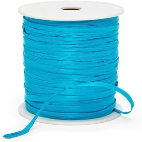 White Matte Raffia Ribbon 1/4" X 100 Yards
