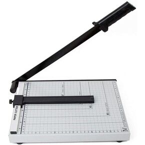 قاطعة ورق للبطاقات شديدة التحمل مقاس 12 بوصة، ماكينة تشذيب الورق بطول 12 بوصة لقاعدة معدنية للبطاقات، سعة 12 ورقة، للمنزل والمكتب والمدرسة in Kuwait