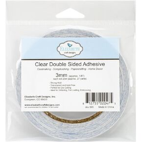 Elizabeth Craft Designs 2mm Double-Sided Adhesive Roll, 1/8" by 27 yd, Clear in Kuwait