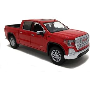 2019 Sierra 1500 SLT Crew Cab Pickup Truck Red 1/24-1/27 Diecast Model Car by Motormax 79361 in Kuwait