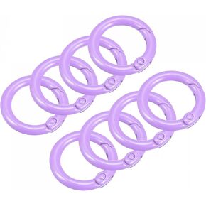 uxcell Round Spring O Rings, Trigger Buckle Snap for Bag Purses Keyrings