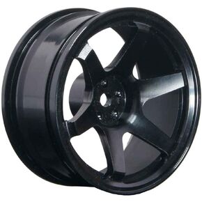 4PCS Aluminium Alloy RC Wheel Hub Rims 52mm for 1/10 On-Road Drift Car HSP Tamiya HPI Kyosho Sakura (Black)