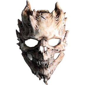 Stobbod Horror Skeleton Mask Scary Realistic Skull Mask Halloween Cosplay Props Creepy Masquerade Party Costume Accessories in Kuwait