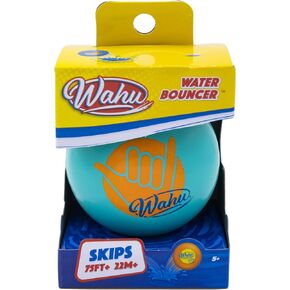 Wahu Water Bouncer 100% Waterproof Skipping Pool Ball Toy, 3.5" Bouncing Skip Ball for Pool and Beach, Skips Over 75' on Water, Teal in Saudi Arabia