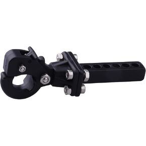 Hobbypark Metal Scale Trailer Hitch Tow Hook Drop Hitch Receiver for 1/10 RC Crawler Traxxas TRX4 Axial SCX10 Rear Bumper Parts (Black) in Kuwait