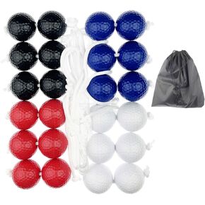 Miokun 12 Pack Ladder Balls Ladder Toss Balls Replacement with Storage Bag for Toss Match in Kuwait