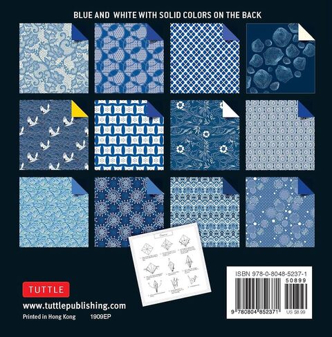 Origami Paper 200 sheets Blue and White Patterns 6" (15 cm): Double Sided Origami Sheets Printed with 12 Different Designs (Instructions for 6 Projects Included) in Saudi Arabia