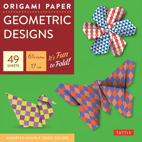 Origami Paper Geometric Designs 49 Sheets 6 3/4" (17 cm): Large Tuttle Origami Paper: Origami Sheets Printed with 6 Different Patterns (Instructions for 6 Projects Included) in Saudi Arabia