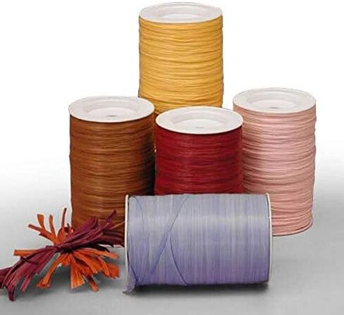 White Matte Raffia Ribbon 1/4" X 100 Yards in Saudi Arabia