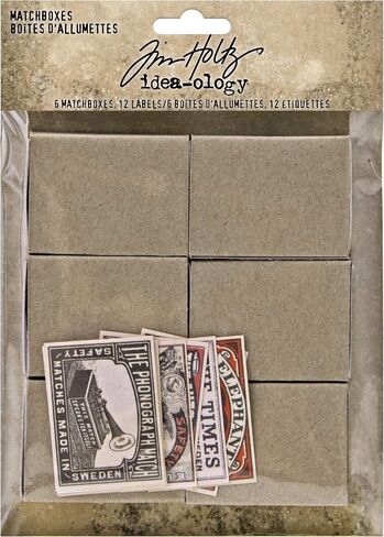 Tim Holtz Idea-ology MATCHBOXES IDEA-OLOG W/LABELS, 0 in Kuwait