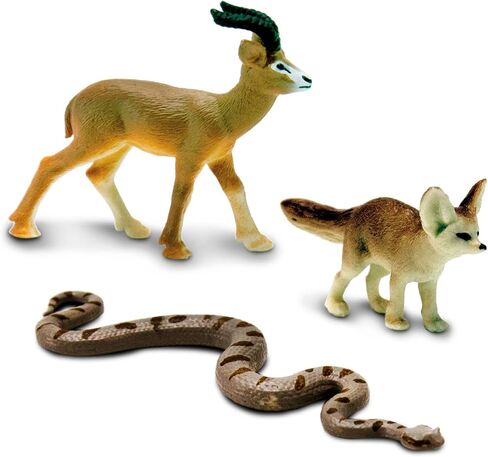 Safari Ltd. Sahara Desert Animals TOOB - Detailed Figurines of Fennec Fox, Ostrich, Dorcas Gazelle, and More - Fun Educational Play Toy for Boys, Girls & Kids Ages 3+ in Saudi Arabia