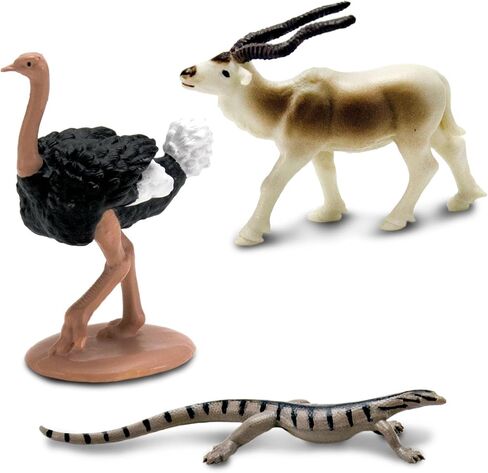 Safari Ltd. Sahara Desert Animals TOOB - Detailed Figurines of Fennec Fox, Ostrich, Dorcas Gazelle, and More - Fun Educational Play Toy for Boys, Girls & Kids Ages 3+ in Saudi Arabia