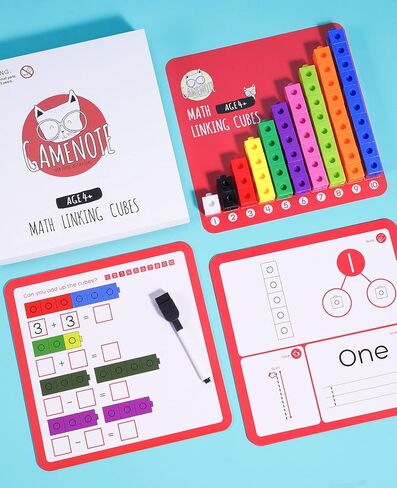 جيمينوت مكعبات توصيل MC1، 2 × 2 × 2 سم، مجموعة أنشطة الضرب والضرب، عبوة من 10 قطع in Kuwait