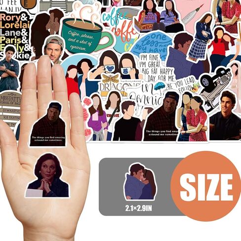 100 قطعة من ملصقات البرامج التلفزيونية، مجموعة ملصقات الحياة اليومية الدافئة ملصقات جميلة للمراهقين والبالغين زجاجة مياه هدية عيد ميلاد in Kuwait