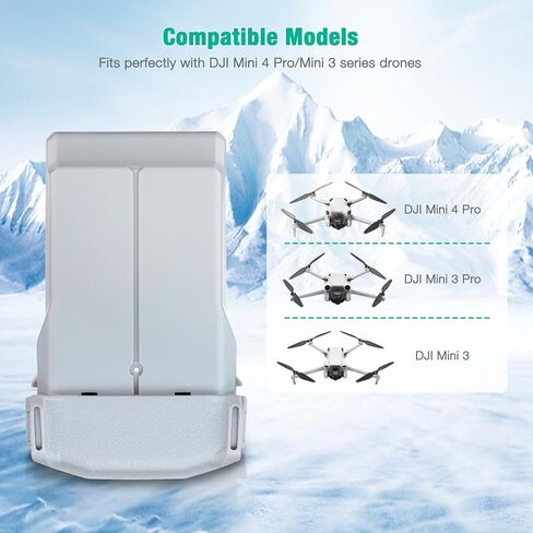 بطارية FirstPower Mini 3 Pro بقدرة 3850 مللي أمبير في الساعة، 51 دقيقة كحد أقصى لوقت الطيران، بطارية طيران ذكية بالإضافة إلى متوافقة مع DJI Mini 4 Pro/Mini 3 Pro/Mini 3 Drone in Kuwait