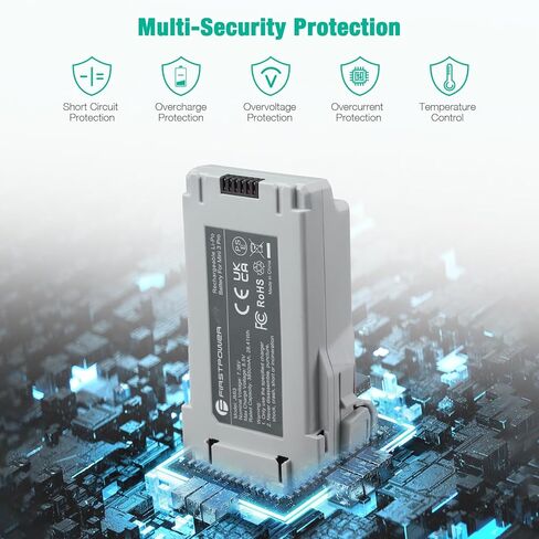 بطارية FirstPower Mini 3 Pro بقدرة 3850 مللي أمبير في الساعة، 51 دقيقة كحد أقصى لوقت الطيران، بطارية طيران ذكية بالإضافة إلى متوافقة مع DJI Mini 4 Pro/Mini 3 Pro/Mini 3 Drone in Kuwait
