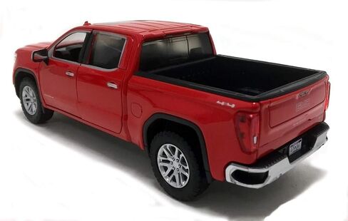 2019 Sierra 1500 SLT Crew Cab Pickup Truck Red 1/24-1/27 Diecast Model Car by Motormax 79361 in Saudi Arabia