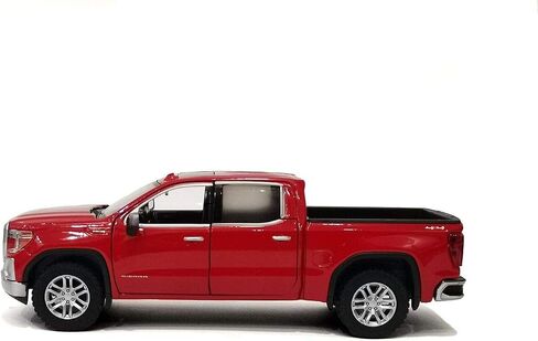 2019 Sierra 1500 SLT Crew Cab Pickup Truck Red 1/24-1/27 Diecast Model Car by Motormax 79361 in Saudi Arabia