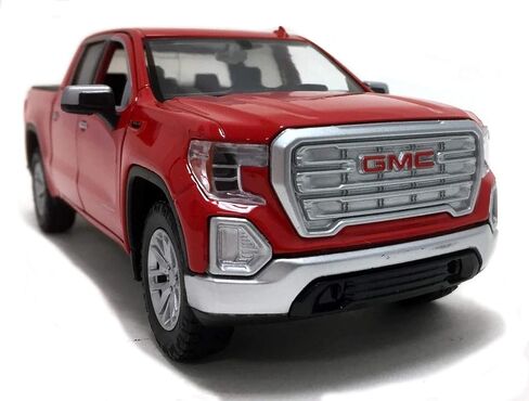 2019 Sierra 1500 SLT Crew Cab Pickup Truck Red 1/24-1/27 Diecast Model Car by Motormax 79361 in Saudi Arabia