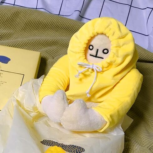 مجفشين دمية موزة مخملية محشوة مقاس 16 انش مع مغناطيس، وسادة مرحة قابلة للتغيير لتخفيف التوتر، هدايا عيد الميلاد للاطفال الاولاد والبنات in Kuwait