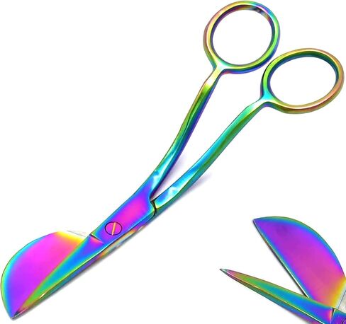 Multi Rainbow Duckbill Applique 6-Inch Micro Serrated Scissor (1 Pcs) in Saudi Arabia
