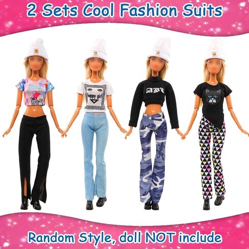 مجموعة ملابس واكسسوارات رياضية للدمى مكونة من 15 قطعة تتضمن 5 ملابس رياضية و4 احذية رياضية و6 ملحقات لملابس دمى الفتيات مقاس 11.5 انش in Kuwait