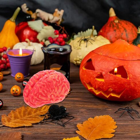 NUOBESTY هالوين محاكاة الفينيل الدماغ الدموي 1 قطعة، هالوين خدعة مخيف الدعامة مزحة أداة محاكاة الدعامة الاصطناعي الدم الدماغ حزب مهرجان أجزاء لمنزل مسكون in Kuwait