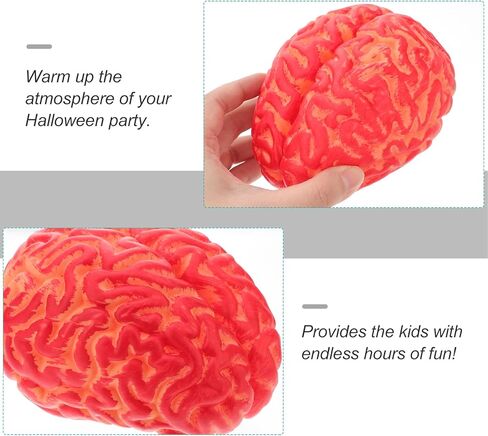 NUOBESTY هالوين محاكاة الفينيل الدماغ الدموي 1 قطعة، هالوين خدعة مخيف الدعامة مزحة أداة محاكاة الدعامة الاصطناعي الدم الدماغ حزب مهرجان أجزاء لمنزل مسكون in Kuwait