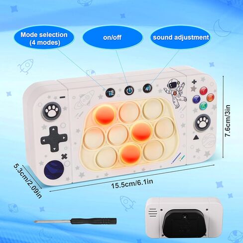 لعبة فقاعات الدفع السريع، لعبة فيدجيت بوب، لعبة تضيء محمولة، لعبة دفع سريع، ألعاب ألغاز حسية للتوحد للمراهقين والبالغين، هدية عيد ميلاد للسفر وحفلات عيد الميلاد (يونيكورن وردي) in Kuwait