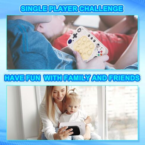 لعبة فقاعات الدفع السريع، لعبة فيدجيت بوب، لعبة تضيء محمولة، لعبة دفع سريع، ألعاب ألغاز حسية للتوحد للمراهقين والبالغين، هدية عيد ميلاد للسفر وحفلات عيد الميلاد (يونيكورن وردي) in Kuwait