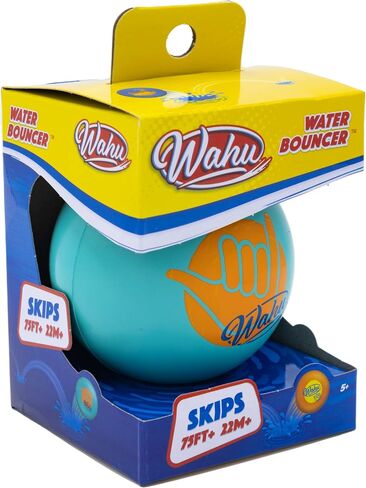 Wahu Water Bouncer 100% Waterproof Skipping Pool Ball Toy, 3.5" Bouncing Skip Ball for Pool and Beach, Skips Over 75' on Water, Teal in Saudi Arabia