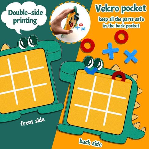 Waybla 12 حزمة من هدايا الحفلات للأطفال على شكل ديناصور تيك تاك تو، لعبة لوحة استراتيجية، مكافآت للفصول المدرسية، حشوات أكياس الهدايا، حشوات للجوارب للأطفال in Kuwait