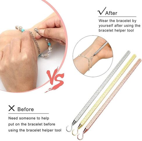 KIPETTO 3 قطع سوار مساعد أداة تثبيت المعدات للسوار والقلادة والمجوهرات وحزام الساعة والسحابات والإغلاق in Kuwait