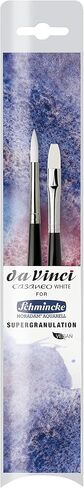 da Vinci Casaneo White - 2 Brush Set for Schmincke Horadam Watercolor Supergranulation Colors (5391) in Saudi Arabia