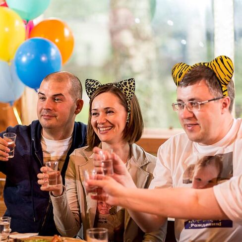 8 عصابات رأس حيوانات في الغابة سفاري حديقة حيوانات حيوانات حيوانات حيوانات حيوانات من القطيفة وأساور رأس كرتونية من القطيفة وإكسسوارات الشعر على شكل فيل وجرافات وحمار وحشي النمر والأسد على شكل نمر ثعلب ليوبارد in Kuwait