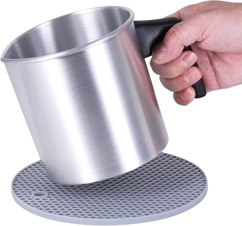 وعاء ذوبان الشموع، TOKSEO 2 رطل مجموعات صنع الشموع DIY، إبريق صب من الألومنيوم لصنع الشموع، وعاء ذوبان الشمع مع مقبض مقاوم للحرارة وفوهة صب in Kuwait