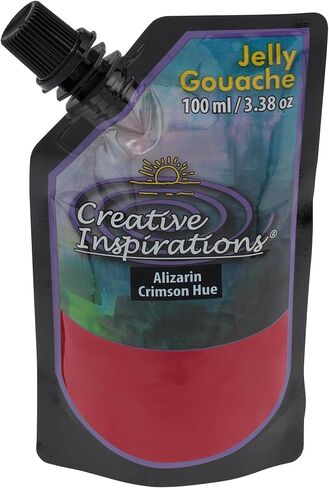 Creative Inspirations Jelly Gouache - Assorted Colors 100 mL - Unique & Vibrant Jelly Gouache Paint for Artists, Beginners, Painting Parties and More in Kuwait