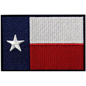 Texas Flag Patch - Texas Patch with Hook & Loop - Texas Patches for Vest, Jackets, Caps & Back Packs - Embroidered Patches Lone Star Emblem in Saudi Arabia