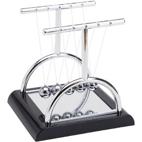 THY COLLECTIBLES Unique Semicircle Newtons Cradle Balance Balls with Mirror 5.5 inch Desk Top Decoration Kinetic Motion for Home and Office in Kuwait