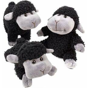 Tiny Heart Stuffed Animal Sheep Lamb Plush Toy 3 Pcs Sheep Stuffed Animal Cute and Soft Toy Plush Sheep for Kids Boys and Girls Lamb Toys White