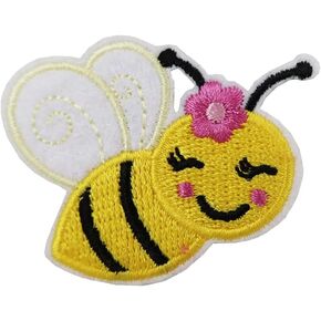 Cute-Patch Honeybee Bee Embroidered Iron on Patch in Kuwait