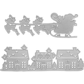 Metal Christmas Tree Lamp Lantern Cutting Dies Embossing Stencil Template Die Cuts for Card Making Scrapbooking Paper Craft Album Stamps DIY Christmas Decor in Kuwait